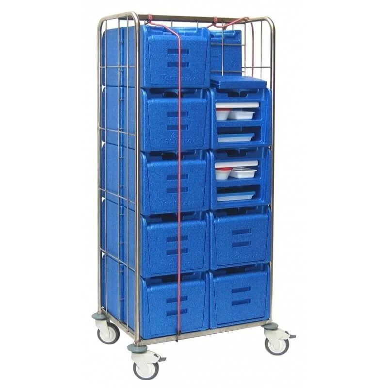 Pack de 20 valisettes isothermes + chariot inox Offre Exclusive