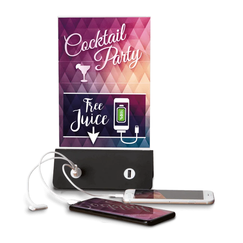 Super Prix Porte-affiche de table avec chargeur