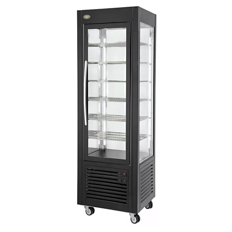 Haute Qualité Vitrine panoramique 360L NOIRE