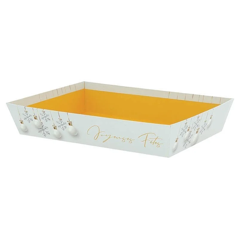 Nouvel Arrivage Lot de 48 corbeilles NOËL BLANC PM