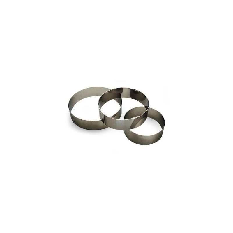Lot de 6 cercles inox Ø80mm H50 mm Must-Have