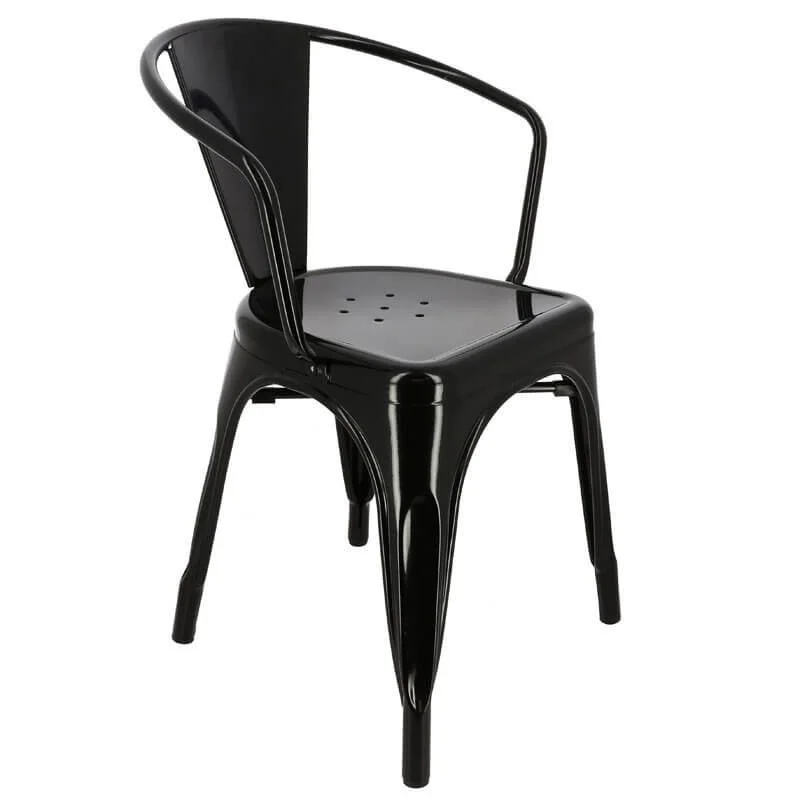 Vente Directe Lot de 4 fauteuils CHICAGO NOIR