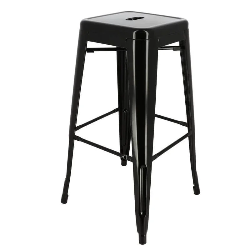 Usine Directe Lot de 4 tabourets CHICAGO NOIR