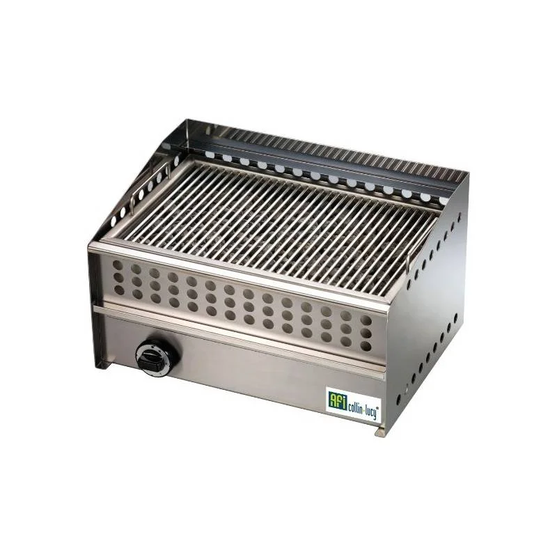 Haute Qualité Grill avec pierres de lave | 480x325mm