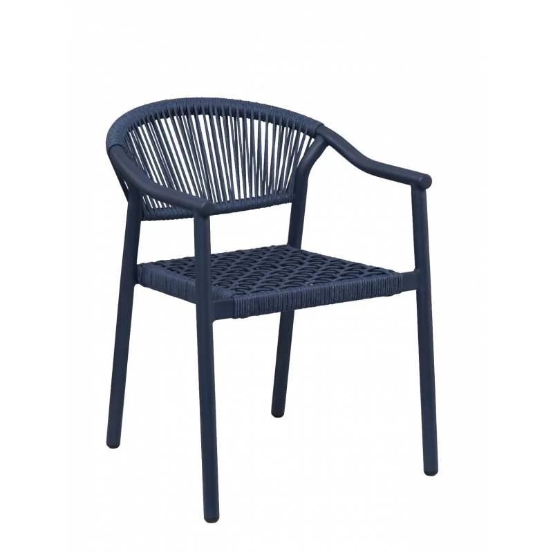 Haute Qualité Fauteuil DENIA | Bleu Abysse