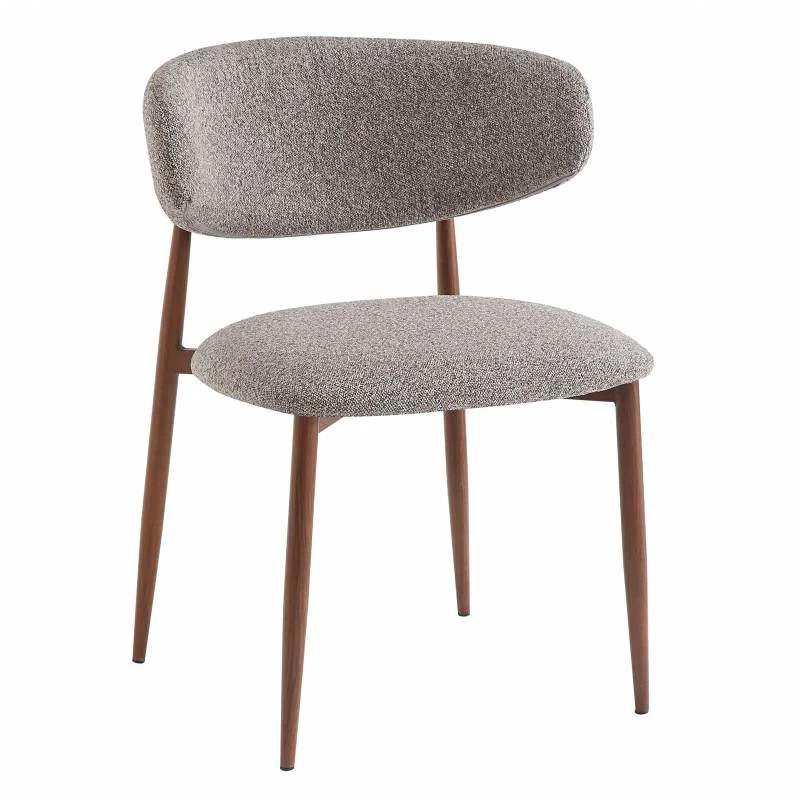 Chaise BONNIE | Gris & Brun Promotion Saisonnière