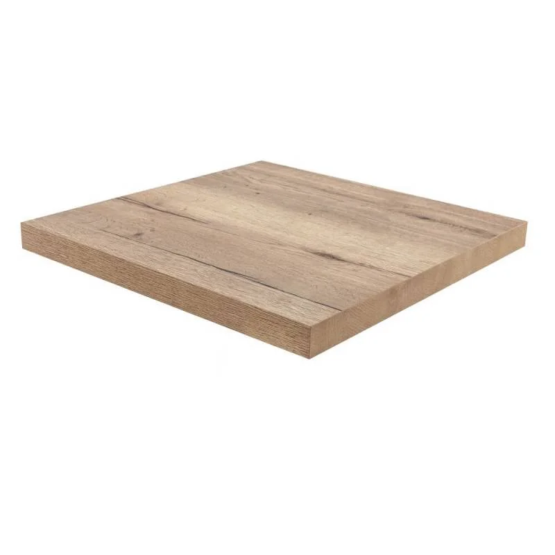 Plateau stratifié HALIFAX NATUREL 46mm | 70x70cm Livraison Express