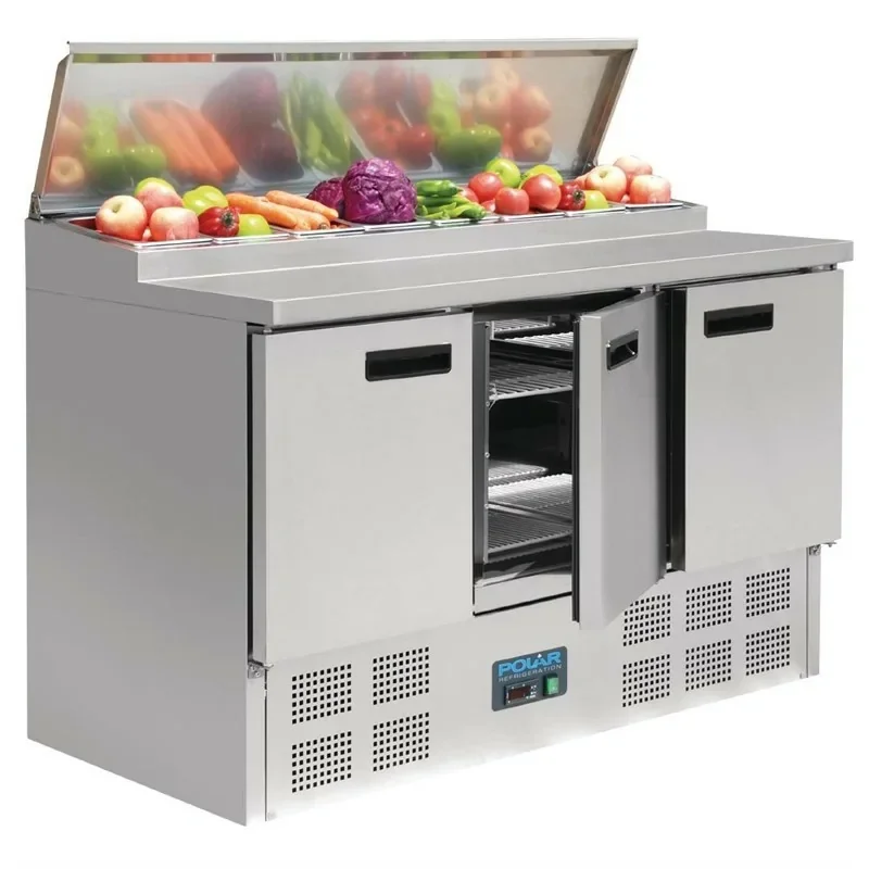 Meilleur Choix Comptoir de préparation réfrigéré pizzas et salades Polar Série G 390L