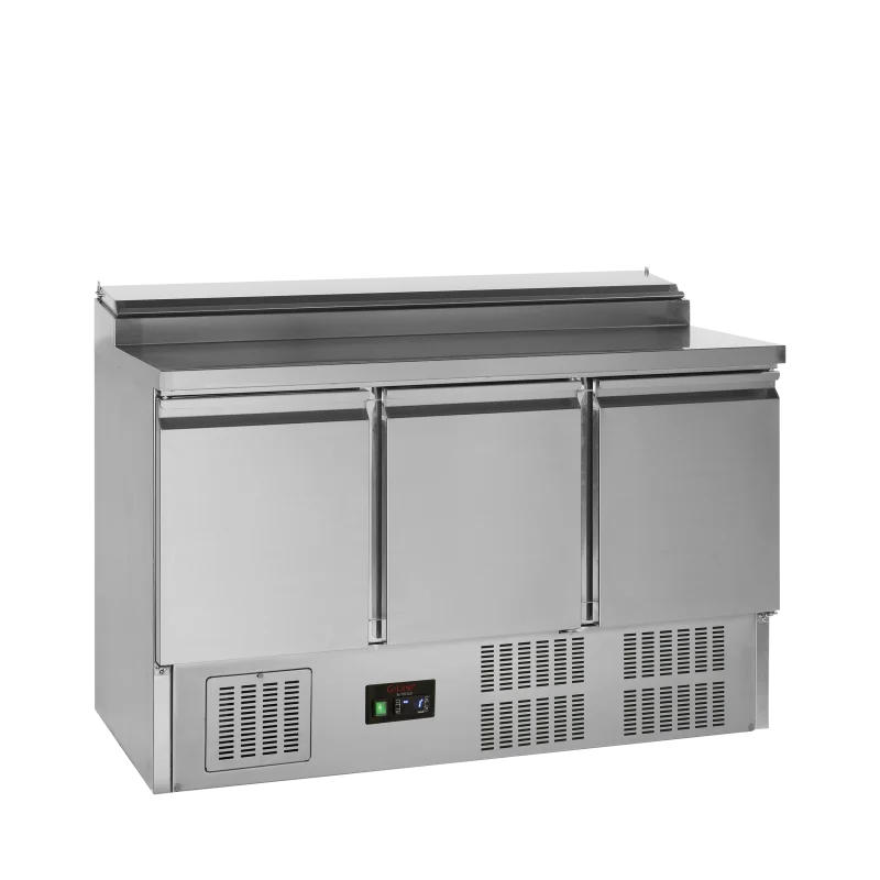 Comptoir Saladette Gastro pour Cuisines Professionnelles: Température +2 à +10°C, Dimensions 1365x700x950 mm, Capacité 348/320 L Super Prix