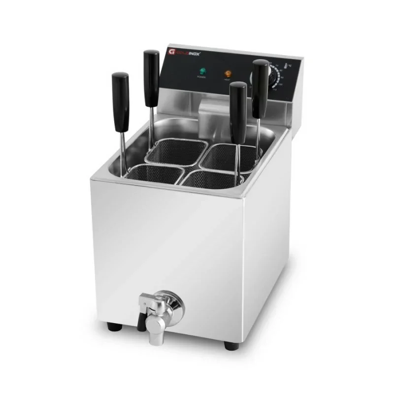 Cuiseur à pates électrique professionnel - 4 paniers - 8 litres Dernière Chance