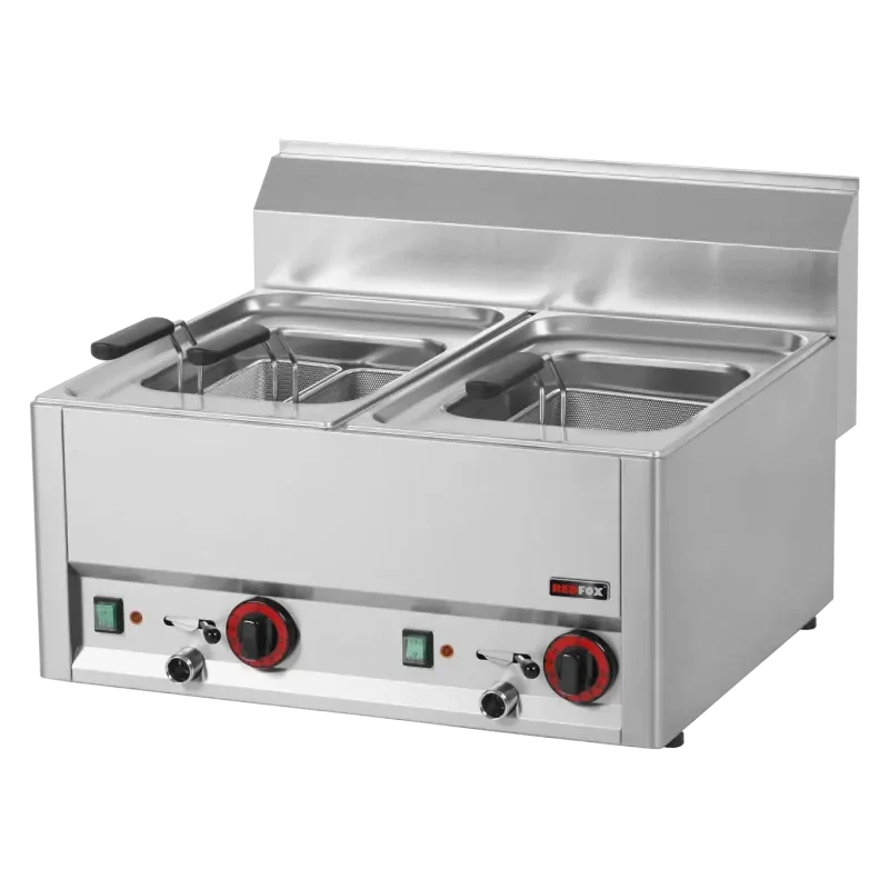 Cuiseur à pâtes électrique top 8+8L 400V- 658*609*290- REDFOX Produit De Marque