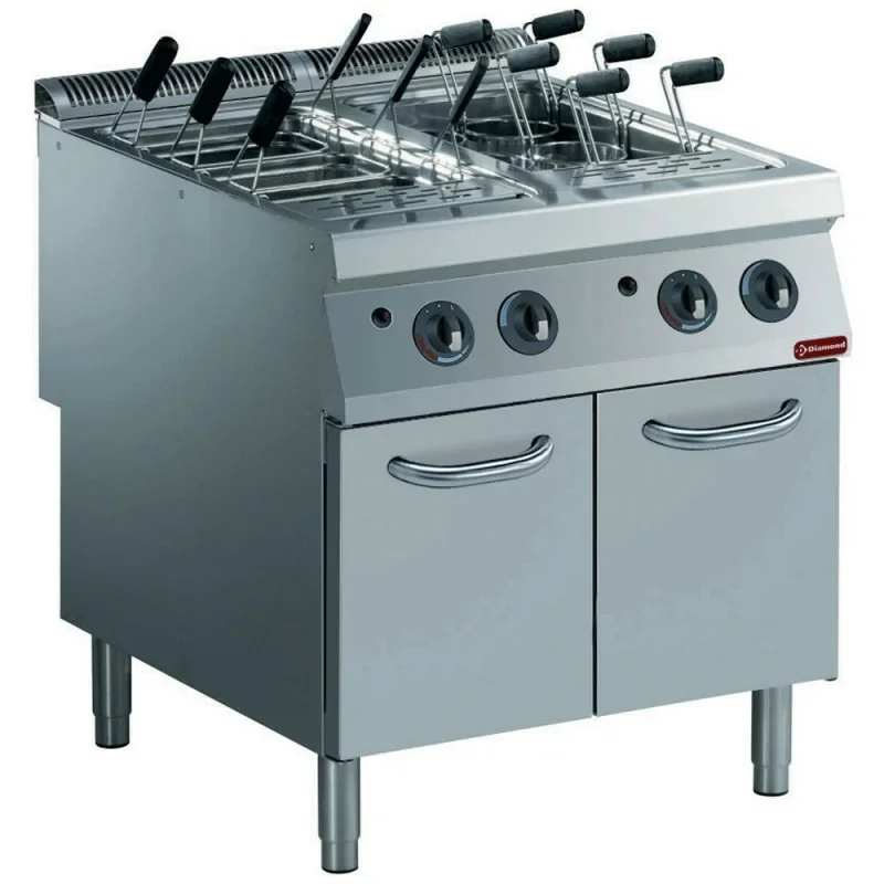 Expédié Aujourd’hui Cuiseur a pates gaz 2 cuves GN 1/1 sur meuble