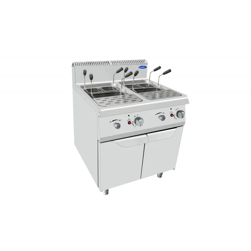 Acheter En Ligne Cuiseur à pates sur coffre gaz 2 cuves - série 700