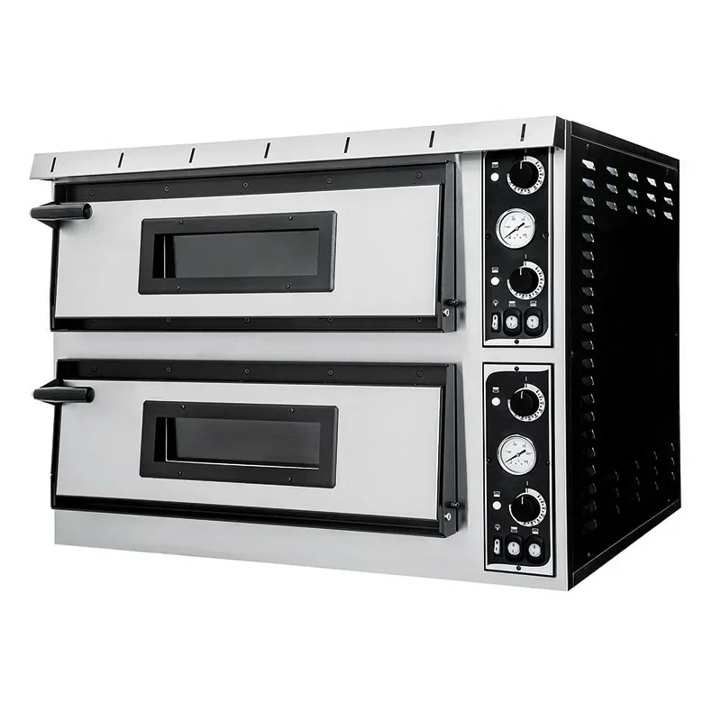 Four à pizzachambre double -4+4 pizzas ∅ 35 cm - Série PLUS - PRISMAFOOD Vente Directe