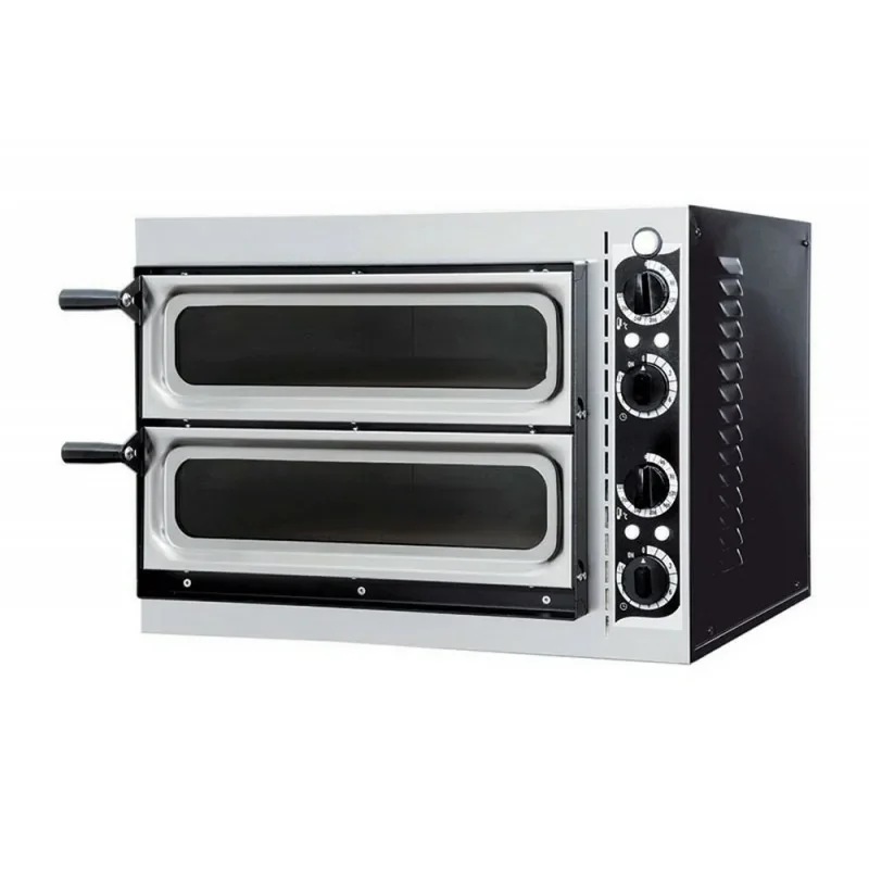 Vente Directe Four à pizza - chambre double avec portes vitrées - pizza ∅ 35 cm - PRISMAFOOD