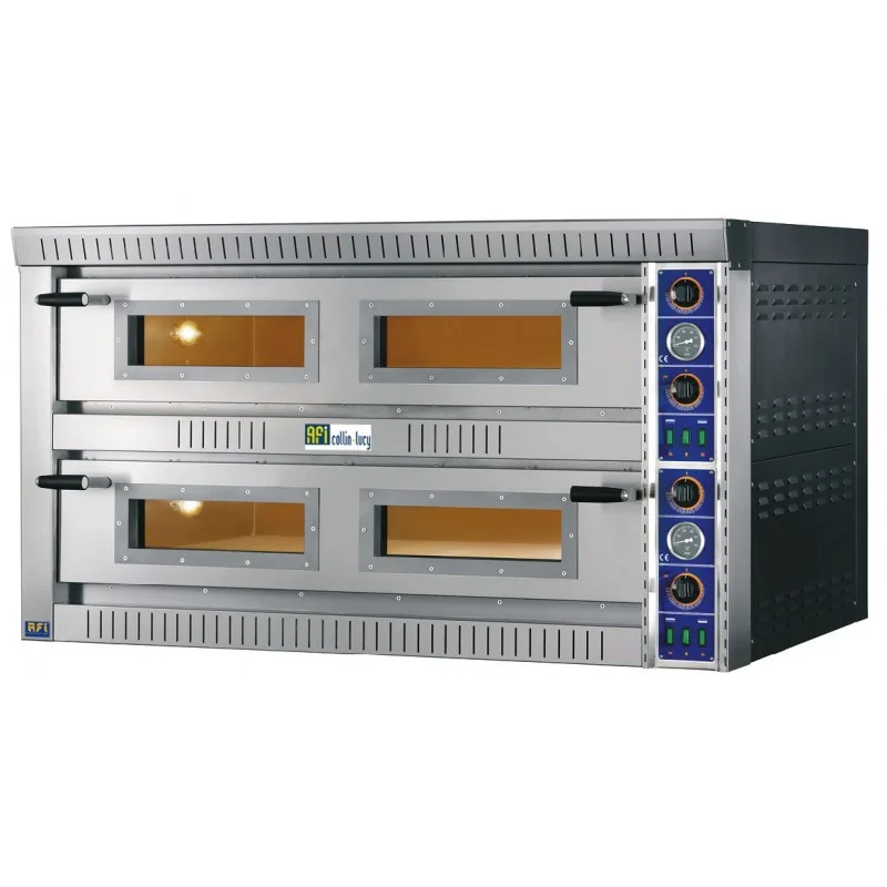 Marque Four à pizza électrique - 2 chambres - 2 x 6 pizzas diamètre 340 mm
