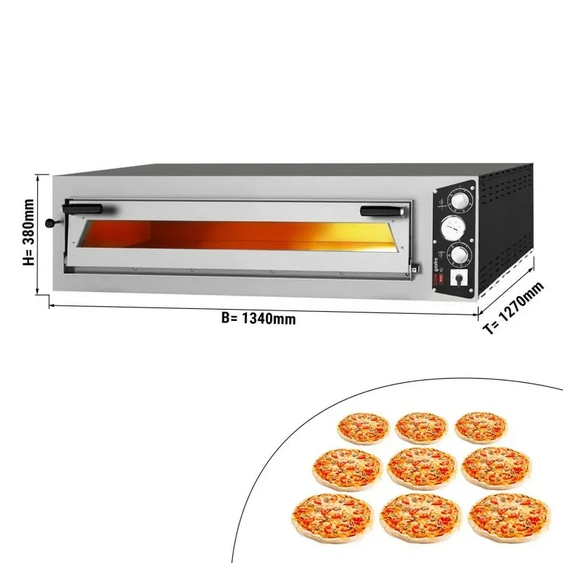 Dernière Chance Four à pizza électrique 9 pizzas Ø 34 cm