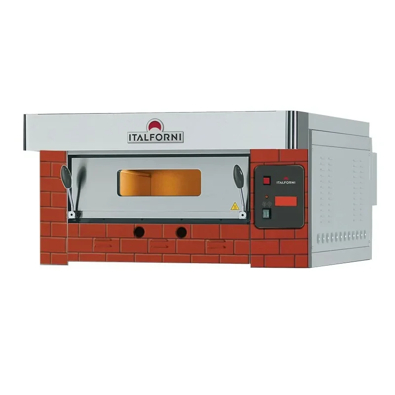 Must-Have Four à pizza rustique - Gamme ECO GAZ - 1 chambre - 6 pizzas - Commandes digitales - Italforni