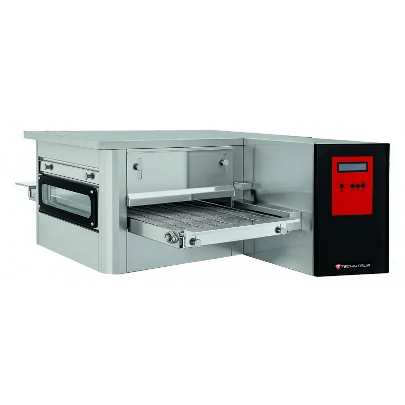 Retour Gratuit Four à pizzas électrique à Tunnel Ventilé - Tapis 400 mm- 15 pizzas/h ø 32 cm - Technitalia