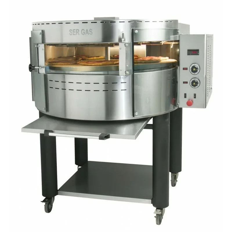 Satisfait Ou Remboursé Four à pizzas électrique avec plateau et base rotatifs - 1 étage