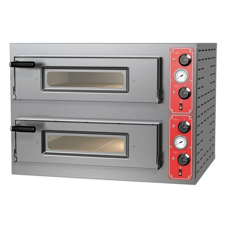 Four à pizzas électrique chambre double4 x ø 30/34 cm - modèle Entry Max M8 - Pizza Group Top Vente