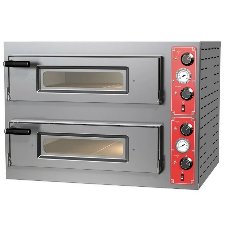Marque Four à pizzas électrique chambre double 6 x ø 30 cm - modèle SIX M8 - Pizza Group