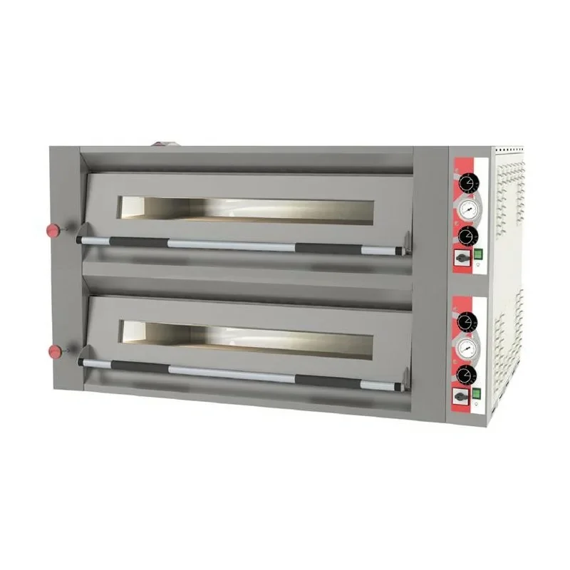 Jusqu’à Épuisement Des Stocks Four à pizzas électrique Pyralis Up M12 en version mécanique chambre double 6 x ø 34 cm - Pizza Group