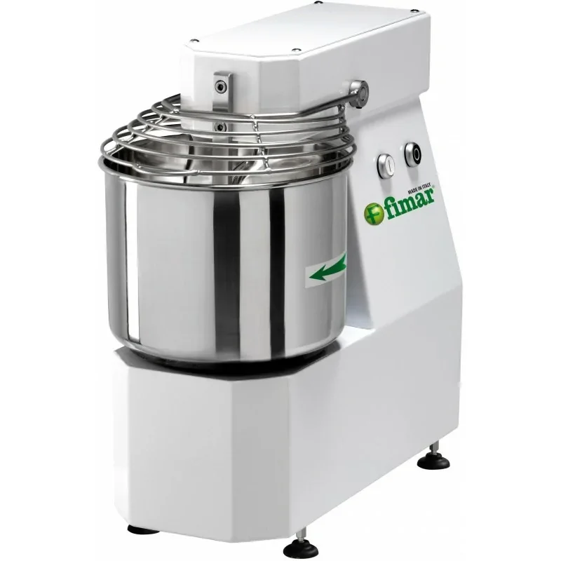Pétrin à spirale avec tête et cuve fixes - 10 L (230 V) - FIMAR Certifié
