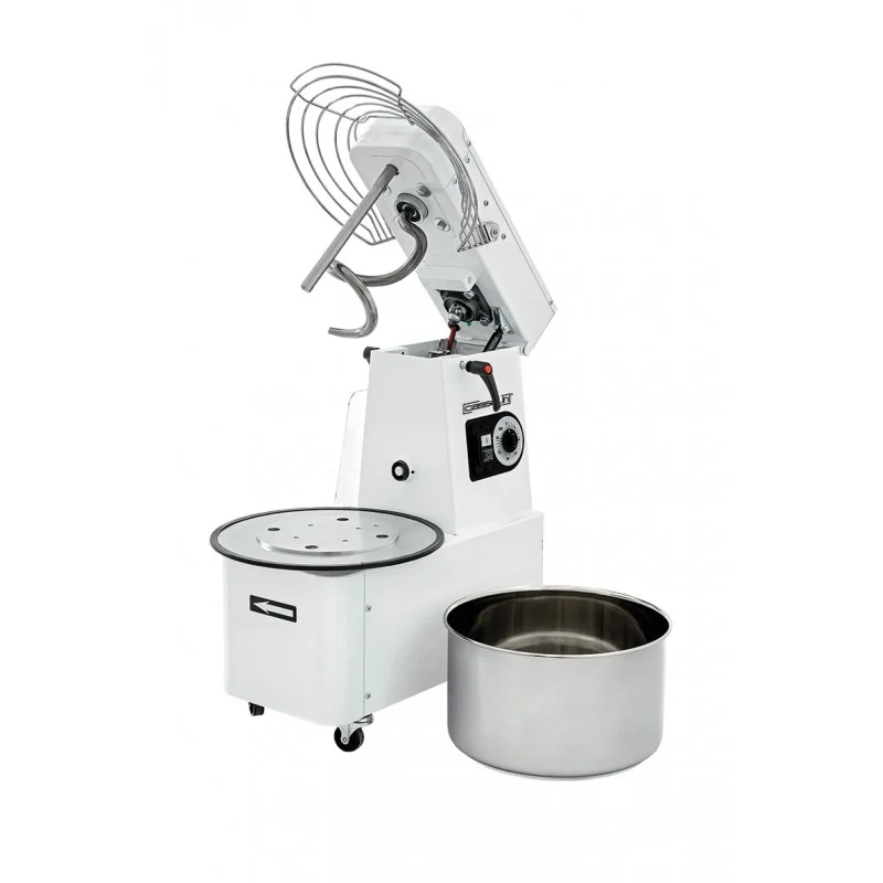 Achat Immédiat Pétrin à spirale tête relevable et cuve amovible 25Kg