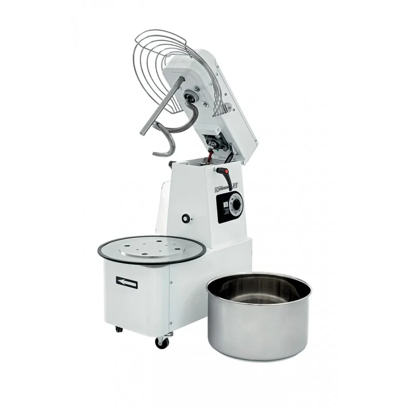 Soldes Pétrin à spirale tête relevable et cuve amovible 35Kg