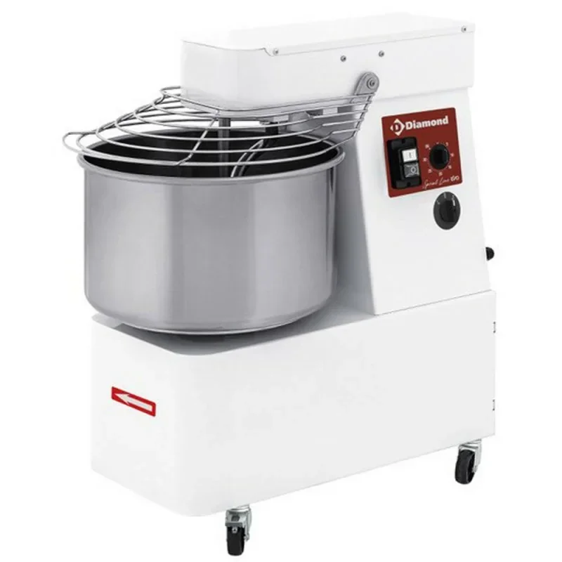 Pétrins à spirale avec tête et cuve fixes - 33 litres - Triphasé - 2 vitesses avec timer Offre Spéciale