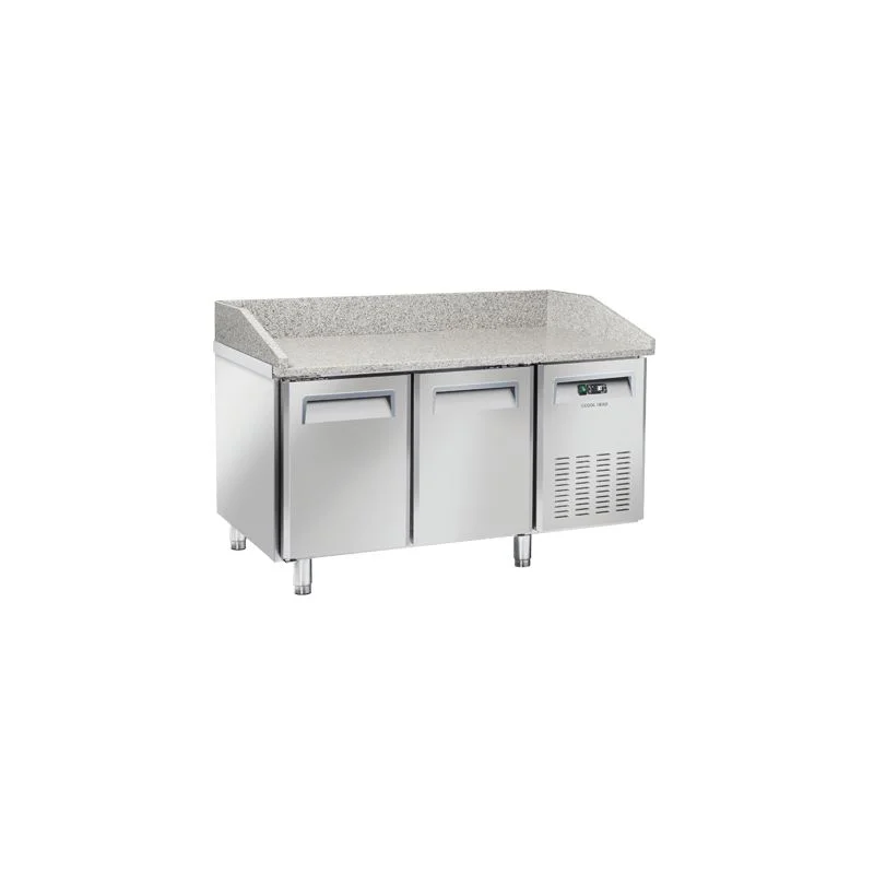 Meuble à pizza 600x400 2 portes spécial pizza inox 430L Pas Cher