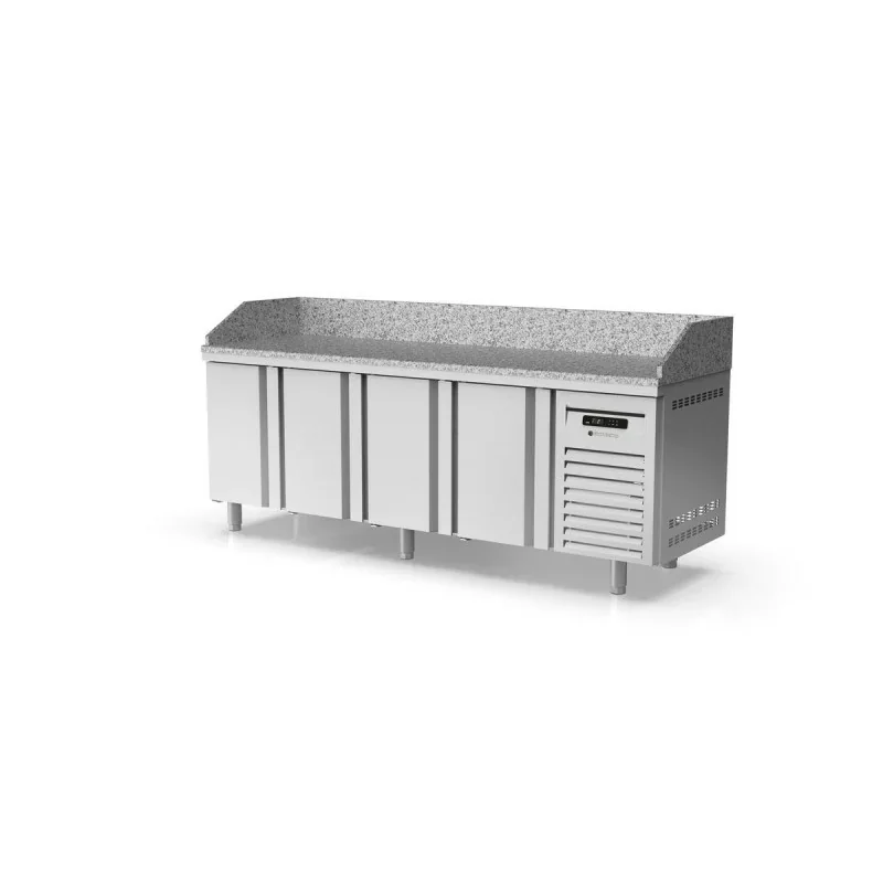 Meuble pizza 800 positif - 4 portes- 761 L - CORECO-2545 x 800 x 850/970 mm Offre Du Jour