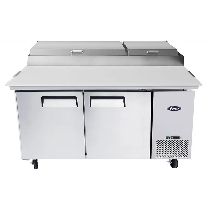 Table de préparation à pizzas - Plan granit - 9 x GN 1/3 - 530 litres - Livraison Express