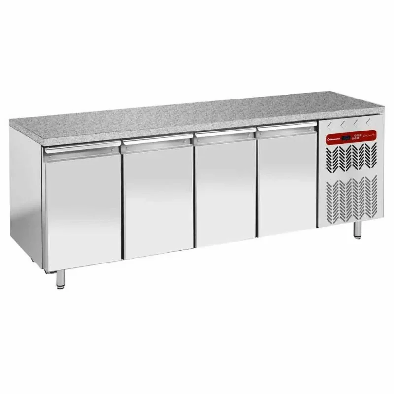 Pas Cher Tour pâtissier avec dessus granit - 4 portes - Froid négatif ventilé - 600 x 400