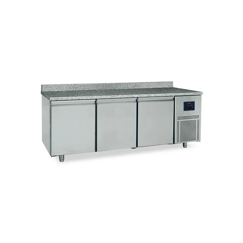 Tour patissier avec dosseret avec 3 portes 600x400 mm-plan de travail en granit Dernière Chance