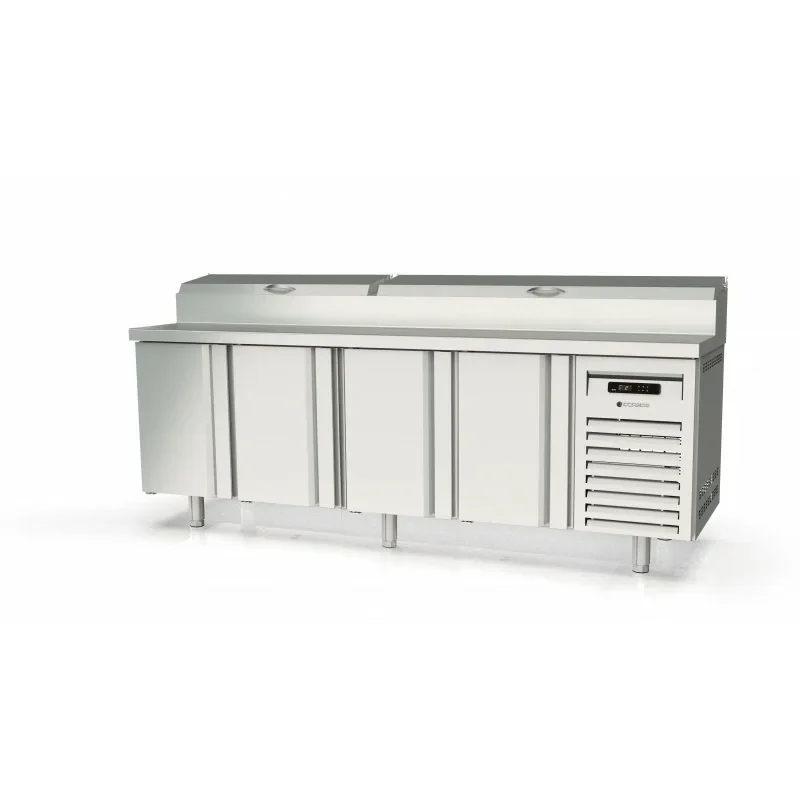 Réduction Meuble de préparation 700 positif - 4 portes- 543 L - CORECO- 2290X750X1100mm