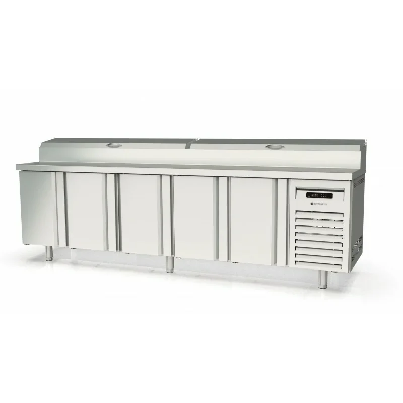 Meuble de préparation 700 positif - 5 portes- 686 L - CORECO- 2720X720X1100mm Dernier Modèle