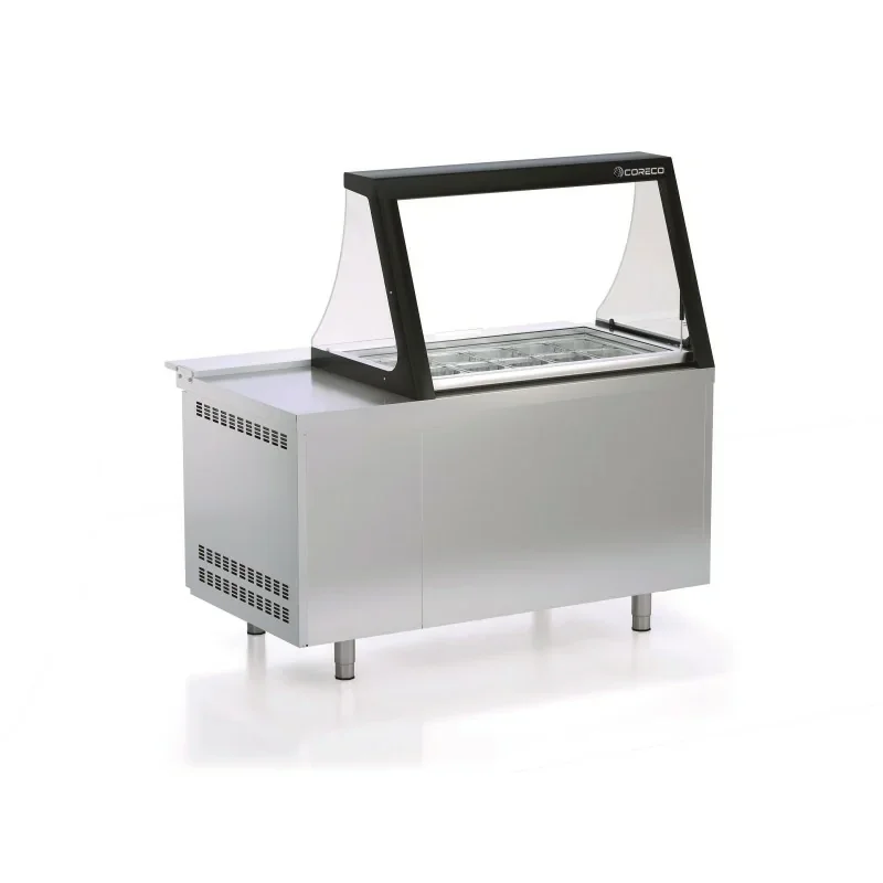 Meuble salade-bar 800 - 2 portes pleines- 362 L - CORECO- 1560X880X1560mm Certifié
