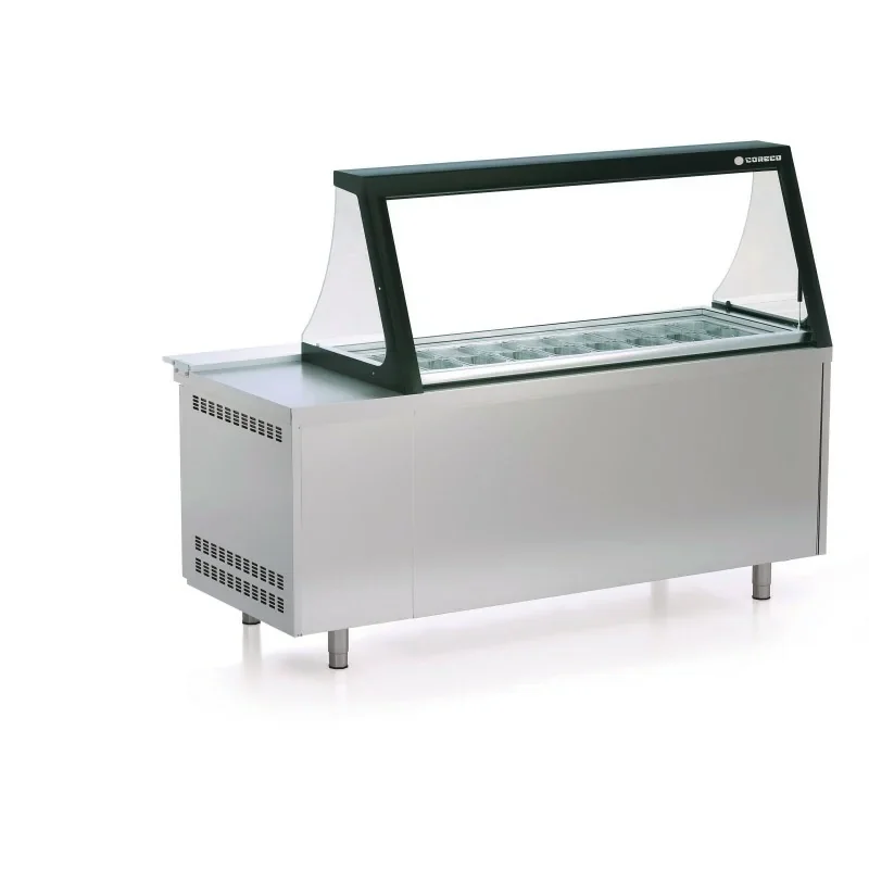 Certifié Meuble salade-bar 800 - 3 portes pleines- 562 L - CORECO- 2120X900X1570mm