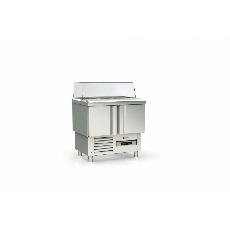 Commander Maintenant Meuble saladette 700 positif - 2 portes- 169 L - CORECO- 990X750X1260mm