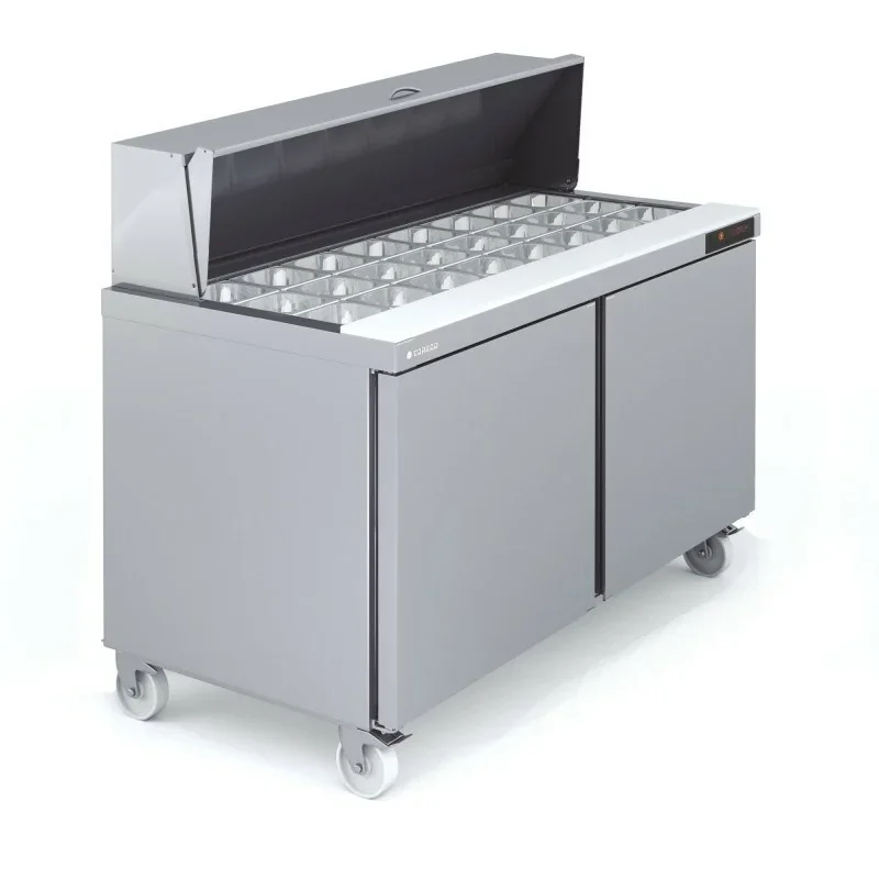Offre Exclusive Meuble saladette Haut Rendement - 27 bacs GN 1/6 - Prof 805 - 600 litres - CORECO