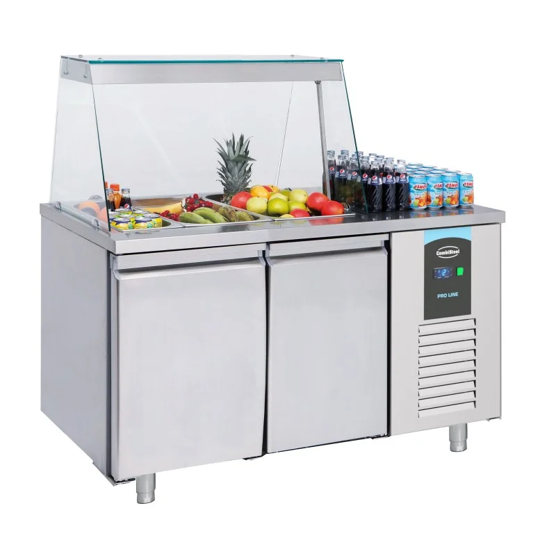 Prix Cassé SALADETTE 2 PORTES 3x 1/1GN RÉCIPIENT - 1400x700x850 mm