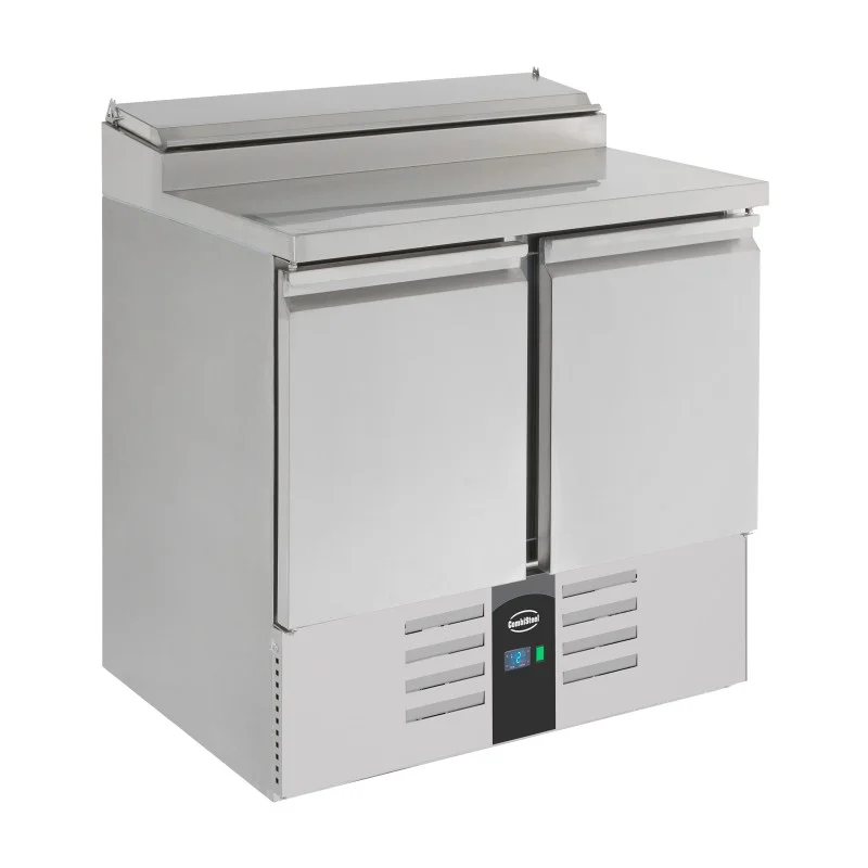 SALADETTE RÉFRIGÉRÉE 2 PORTES 5x1/6GN RÉCIPIENT - 903x700x1006 mm Populaire