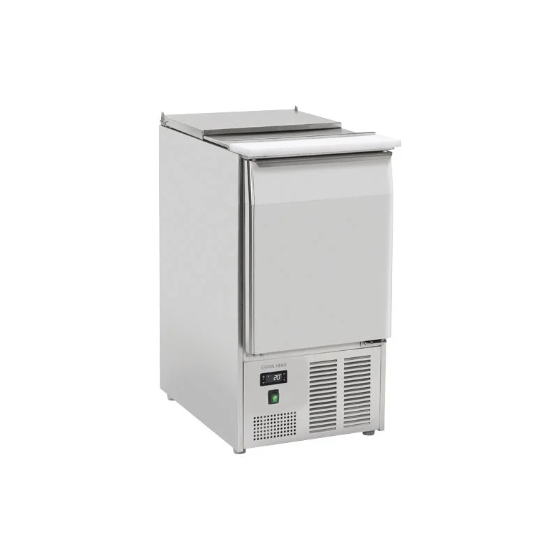 Prix Promo Saladette réfrigérée ouverte 1 porte GN1/1 inox 103 L