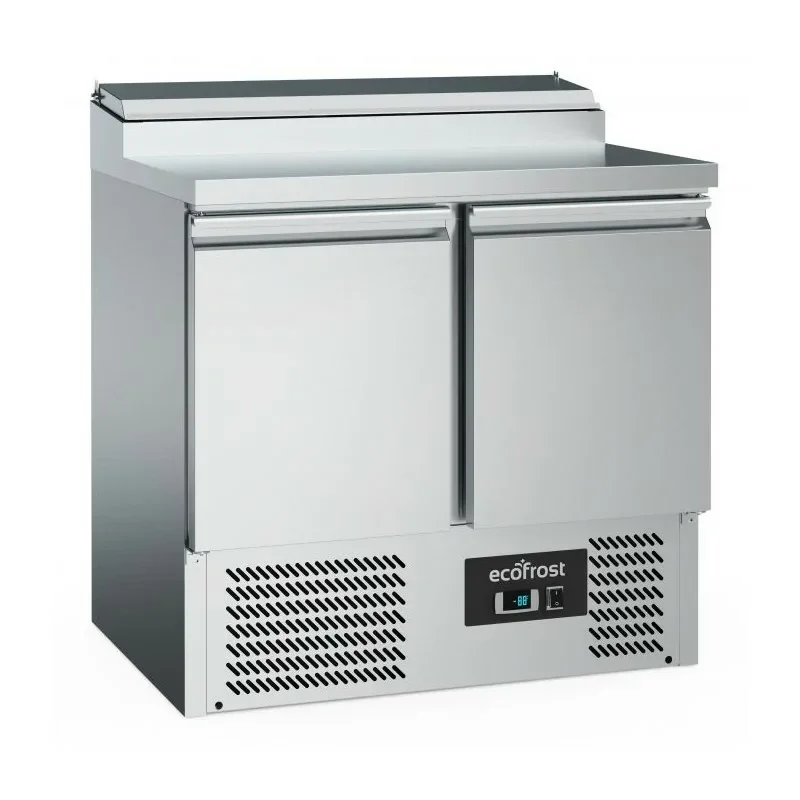 Paiement Sécurisé Saladette réfrigérée- 2 portes - bacs 5 GN 1/6 - 240 L - Combisteel