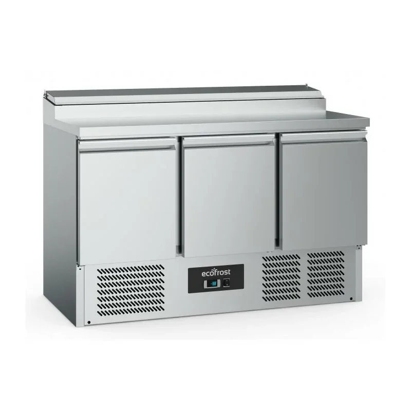 Acheter En Ligne Saladette réfrigérée- 3 portes - bacs 8 GN 1/6 - 392 L - Combisteel