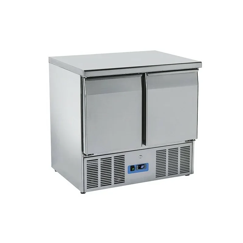 Haute Qualité table de préparation réfrigérée avec 2 portes GN 1/1, 0°/+8°C
