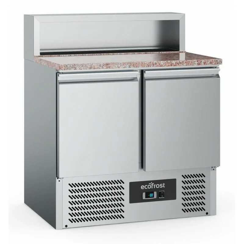 Table réfrigérée à pizzas - 2 portes - Capacité 5 GN 1/6 - Combisteel Petit Prix