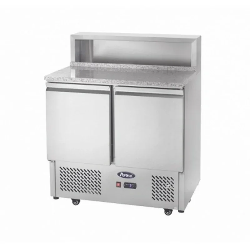 Offre Limitée Table réfrigérée à pizzas - 2 portes - Capacité 5 x GN 1/6